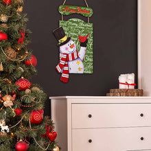 Charger l'image dans la galerie, Tableau / peinture en bois de Noël à suspendre personnalisé avec photo motif logo texte