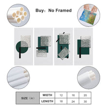 Charger l'image dans la galerie, Peinture suspendue Version verticale 1:2 GY0903487 Personnalisé (Quatre panneaux avec différentes conceptions d'image)