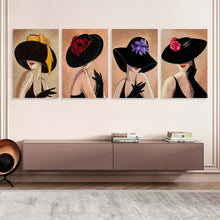 Charger l'image dans la galerie, Peinture suspendue Version verticale 2:3 GY0903489 Personnalisé (Quatre panneaux avec différentes conceptions d'image)