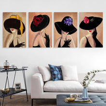Charger l'image dans la galerie, Peinture suspendue Version verticale 2:3 GY0903489 Personnalisé (Quatre panneaux avec différentes conceptions d'image)