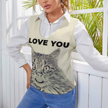 Charger l'image dans la galerie, Gilet tricoté en maille pour femmes MY05 personnalisé avec photo logo motif texte (impression des multi-images)