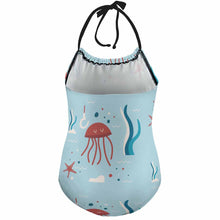 Charger l'image dans la galerie, Maillot de bain une pièce à bretelles pour fille NT017 personnalisé avec votre prénom ou vos photos