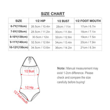 Charger l'image dans la galerie, Maillot de bain une pièce à bretelles pour fille NT017 personnalisé avec votre prénom ou vos photos