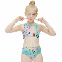 Charger l'image dans la galerie, Maillot de bain tankini fille NT013 personnalisé et design avec vos photos/photos ou nom