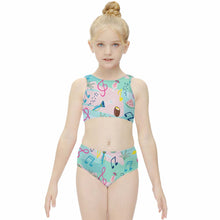 Charger l'image dans la galerie, Maillot de bain tankini fille NT013 personnalisé et design avec vos photos/photos ou nom