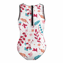 Charger l'image dans la galerie, Maillot de bain une pièce pour filles avec fermeture éclair NT032 personnalisé et design avec prénom photo