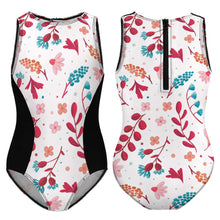 Charger l'image dans la galerie, Maillot de bain une pièce pour filles avec fermeture éclair NT032 personnalisé et design avec prénom photo