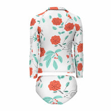 Charger l'image dans la galerie, Maillot de bain/Surf à manches longues fille deux pièces NT020 impression personnalisé avec photo motif logo texte