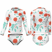 Charger l'image dans la galerie, Maillot de bain/Surf à manches longues fille deux pièces NT020 impression personnalisé avec photo motif logo texte