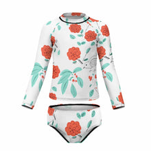 Charger l'image dans la galerie, Maillot de bain/Surf à manches longues fille deux pièces NT020 impression personnalisé avec photo motif logo texte