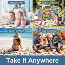 Charger l'image dans la galerie, Tapis de pique-nique carré imperméable design vous-même Q003 impression personnalisé avec logo image photo texte