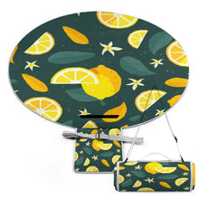 Charger l'image dans la galerie, Tapis de pique-nique extérieur rond Q004 impression personnalisé avec photo logo motif texte