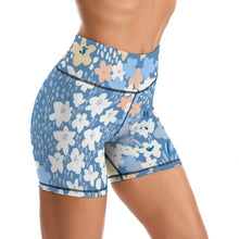 Charger l'image dans la galerie, Short de yoga taille haute pour femme Y09A personnalisé avec photo motif ou texte