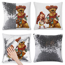 Charger l'image dans la galerie, Impression des multi-images/image unqiue Accueil taie d'oreiller à paillettes Coussin de siège personnalisé avec photo motif logo texte