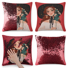 Charger l'image dans la galerie, Impression des multi-images/image unqiue Accueil taie d'oreiller à paillettes Coussin de siège personnalisé avec photo motif logo texte