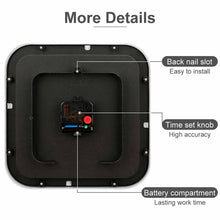 Charger l'image dans la galerie, Horloge carrée en plastique personnalisé avec photo logo texte motif