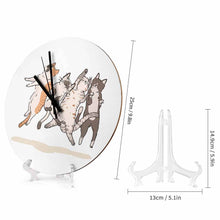 Charger l'image dans la galerie, Horloge murale sans échelle décorative personnalisée avec photo motif texte logo image