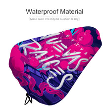 Charger l'image dans la galerie, Housse de selle vélo QC1103004 impression personnalisée avec motif texte logo image