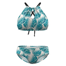 Charger l'image dans la galerie, Bikini halter neck deux pièces grande taille femme élégant BK2040 personnalisé avec photo motif logo texte (conception une image)