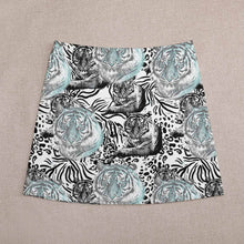 Charger l'image dans la galerie, Mini jupe / jupe courte grande taille chic élégante femme ALQ personnalisée avec motif photo logo texte (impression d’image unique)