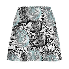 Charger l'image dans la galerie, Mini jupe / jupe courte grande taille chic élégante femme ALQ personnalisée avec motif photo logo texte (impression d’image unique)