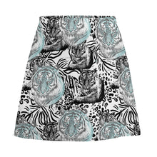 Charger l'image dans la galerie, Mini jupe / jupe courte grande taille chic élégante femme ALQ personnalisée avec motif photo logo texte (impression d’image unique)