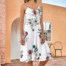 Charger l'image dans la galerie, Impression Multi-Image Femme T-Shirt Robe Longue Col Ras du Cou Oversize AQT Personnaliser avec Photos Motif Texte Logo