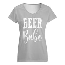 Charger l'image dans la galerie, Impression d’image unique T-shirt original ample décontracté en col V grande taille femme dodu VT personnalisé avec photo logo texte motif