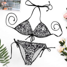 Charger l'image dans la galerie, Bikini triangle maillot de bain 2 pièces grande taille femme BK2059 personnalisé avec photo logo motif texte
