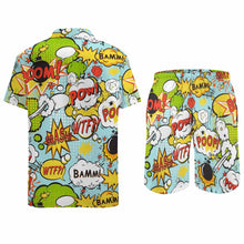 Charger l'image dans la galerie, Ensemble tenue chemise et short de plage homme original grande taille ample homme personnalisé avec photo motif logo texte