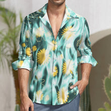 Charger l'image dans la galerie, Chemise homme à manches longues grande taille avec poche poitrine LS- personnalisée avec photo logo motif texte (Impression des multi-images)