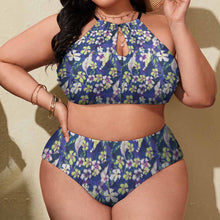 Charger l'image dans la galerie, Bikini halter neck deux pièces grande taille femme sexy BK2040 personnalisé avec photo motif logo texte