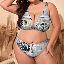 Charger l'image dans la galerie, Bikini triangle avec bretelles réglables ample grande taille femme BK2131 personnalisé avec photo logo motif texte (conception multi-images)