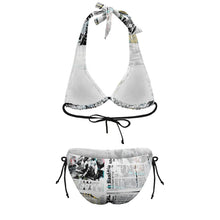 Charger l'image dans la galerie, Bikini triangle avec bretelles réglables ample grande taille femme BK2131 personnalisé avec photo logo motif texte (conception multi-images)