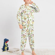 Charger l'image dans la galerie, Pyjama chemise de nuit garçon enfant deux pièces JTZ personnalisé avec photo motif logo texte (impression des multi-images)