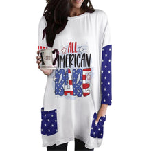 Charger l'image dans la galerie, T-shirt tee shirt manches longues en col rond grande taille femme A072 personnalisé avec photo logo texte motif (conception multi-images)