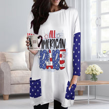 Charger l'image dans la galerie, T-shirt tee shirt manches longues en col rond grande taille femme A072 personnalisé avec photo logo texte motif (conception multi-images)