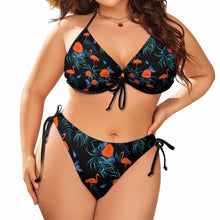 Charger l'image dans la galerie, Bikini maillot de bain 2 pièces avec bretelles réglables grande taille femme BK2059 personnalisé avec photo logo motif texte