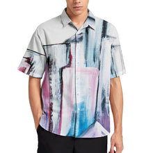 Charger l'image dans la galerie, Impression des multi-images chemise manches courtes grande taille ample cool moderne homme B339 personnalisé avec photo logo motif texte