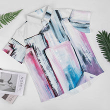 Charger l'image dans la galerie, Impression des multi-images chemise manches courtes grande taille ample cool moderne homme B339 personnalisé avec photo logo motif texte