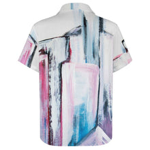 Charger l'image dans la galerie, Impression des multi-images chemise manches courtes grande taille ample cool moderne homme B339 personnalisé avec photo logo motif texte