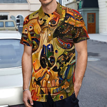 Charger l'image dans la galerie, Impression des multi-images chemisette/chemise manche courte avec poche grande taille homme NS personnalisée avec photo motif logo texte