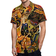 Charger l'image dans la galerie, Impression des multi-images chemisette/chemise manche courte avec poche grande taille homme NS personnalisée avec photo motif logo texte