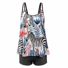 Charger l'image dans la galerie, Maillot de bain ensemble deux pièces grande taille femme personnalisé avec photo motif logo texte