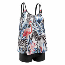 Charger l'image dans la galerie, Maillot de bain ensemble deux pièces grande taille femme personnalisé avec photo motif logo texte