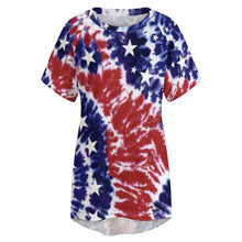 Charger l'image dans la galerie, Impression multi-images pour femmes T-shirt robe longue col rond surdimensionné Oversize AQT personnaliser avec photos motif texte logo