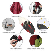 Charger l'image dans la galerie, Parapluie à ouverture inversé personnalisé avec photo motif image logo texte