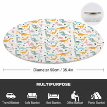 Charger l'image dans la galerie, Couverture ronde bébé enfant douce design personnalisé avec photo logo motif texte