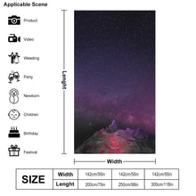 Charger l'image dans la galerie, Toile de fond de photographie pliable personnalisé avec photo texte logo motif