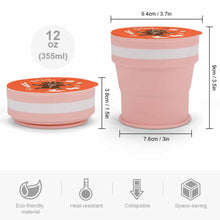 Charger l'image dans la galerie, Gobelet pliable inox en silicone JJ0520063 impression personnalisé avec logo texte photo motif